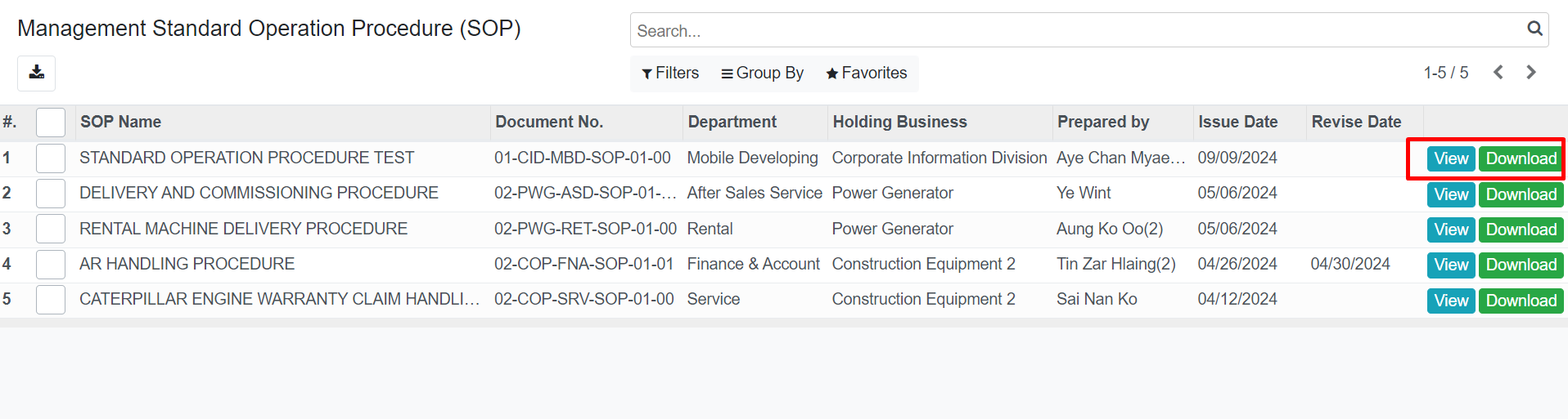CID - User Manual App